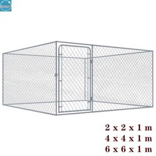 Outdoor Dog Kennel Galvanised Steel Frame Pet House Outdoor Exercise Run Cage