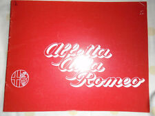 Alfa Romeo Alfetta range brochure c1970's ref 732 B 157 R