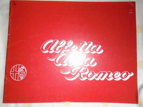 Alfa romeo alfetta range - romeo,