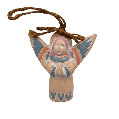 Terracotta angel ornament - terracotta,