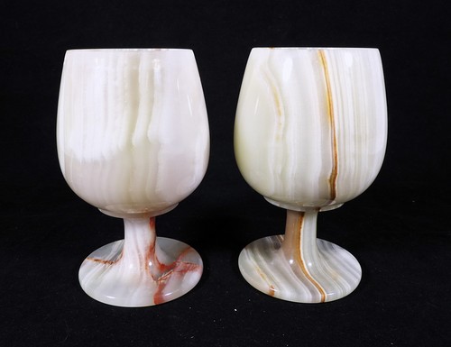 Pair vintage hand carved - pair, of