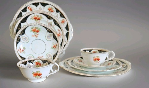 Melba ware teaset - ware, trios
