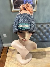 Beechfield Pannonia Golf Blue Bobble Hat One Size