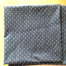 LAURA ASHLEY NUTMEG IN NAVY FABRIC 22 X 22 inches