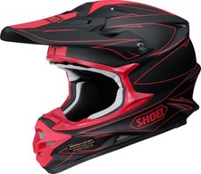 NEW SHOEI VFX-W HELMET HECTIC TC1 MATT BLACK ELECTRIC RED MOTOCROSS MX OFF ROAD