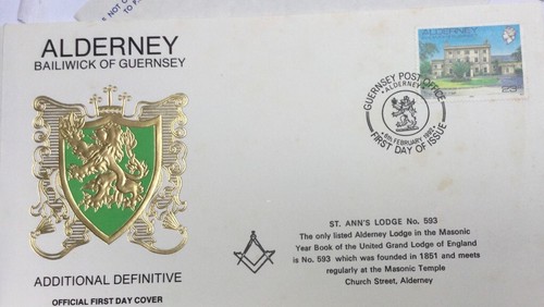 Masonic cover alderney - cover, c.i