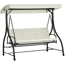 Outsunny 3 Seater Canopy Swing