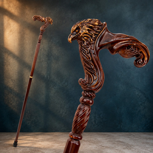 Luxury eagle head walking cane - walking,