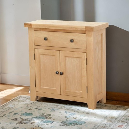 Solid oak compact - oak, sideboard