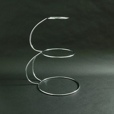 Contemporary Chrome Cake Stand