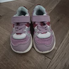 Girls/Toddler Clarks Trainers Shoes Size 7.5 F, Pink Multicoloured