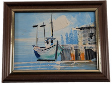 Vintage Miniature Oil Painting