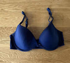 Lovely WORN TWICE! TU Sainsbury’s SIZE 34B Sexy Navy Blue T-Shirt Underwired Bra