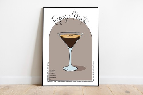 Expresso martini print - expresso,