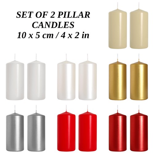 Pillar candles unscented - 2,