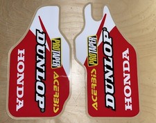 HONDA FORK GUARD RED WHITE