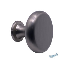 Brushed Steel Cabinet Door Knobs Handles Cupboard Drawer Bedroom Furniture Pull