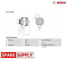 ALTERNATOR FOR MERCEDES-BENZ