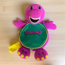 Vintage Barney The Dinosaur 2007 Plushy Backpack Bag Soft Toy Lyons Group Rare