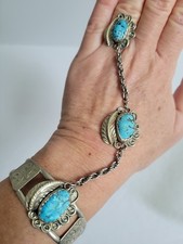 Vtg Navajo Sterling Silver