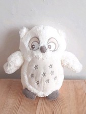 Aldi Lights & Sound Cream Owl Bird Lullaby Baby Soft Plush Toy 9” Twinkle Star