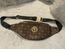 Carlo Colucci Designer Zipped Secure Waist/Bum Bag Brown