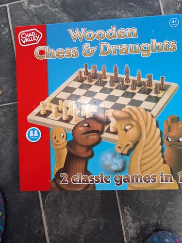 Chad valley wooden chess - chad,
