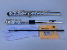16 Open Hole Silver Plated Flute C Tone Band E Key Split Factory Direct Sales