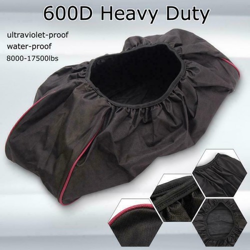 Car winch cover black - winch,