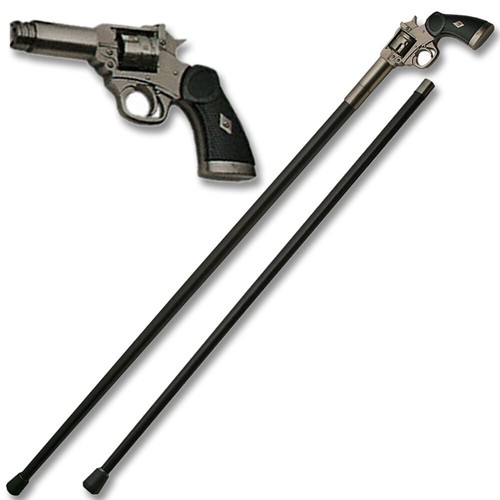 Revolver walking cane staff - walking,