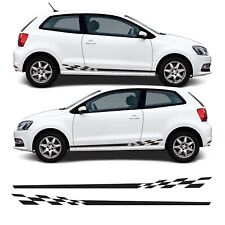 Checkered Side Stripes Decal