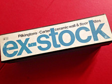 VINTAGE Boxed Pilkingtons & Carter Ceramic Wall & Floor Tiles Sales Samples