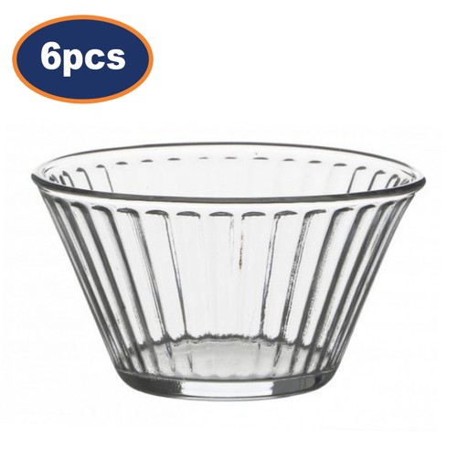Glass bowls 250ml set 6 - glass,