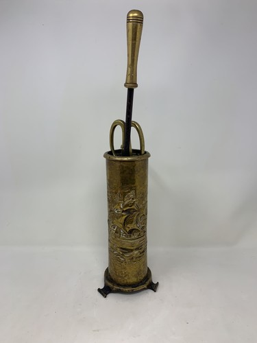 Vintage brass trench art shell - vintage,
