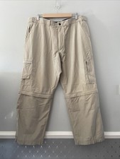Blue Harbour Stormwear Trekking Pant Trousers 38 X 29 Convertible Shorts Beige