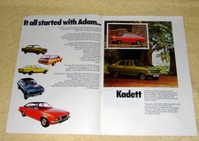 Opel car range 1972, Kadett B