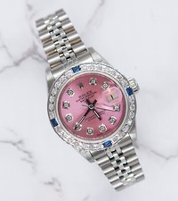 Rolex Datejust Ladies in Stainless Steel Pink Diamond Dial & Bezel, Box & Papers