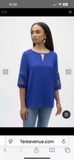 Joseph Ribkoff blue Top, Size