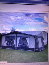 Camptech Savanna DL Awning Size 10 Steel Poles/Curtains. Only used once.