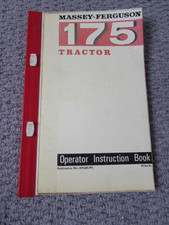 @Massey Ferguson 175 Tractor Operator Instruction Book @