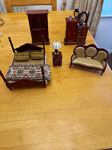 Dolls house furniture bundle - house,