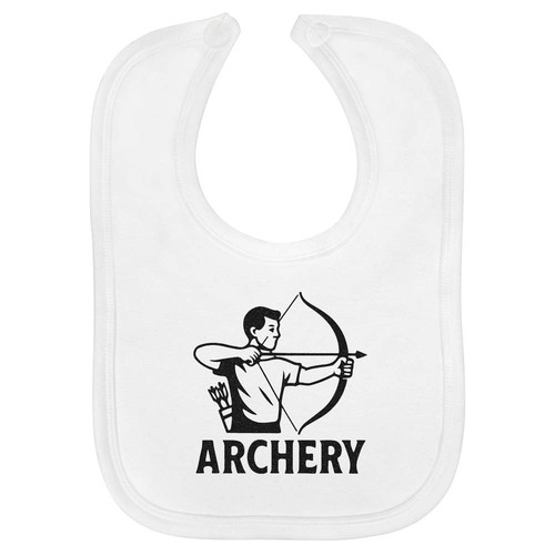 Archery bow arrow baby bib - arrow',