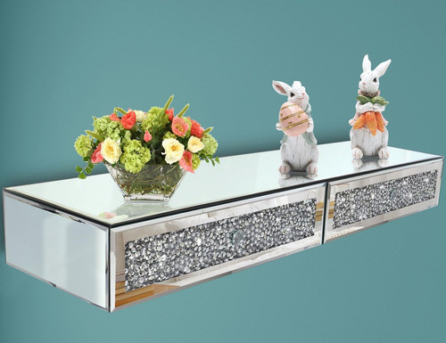 Glam crystal diamond mirrored - crystal,