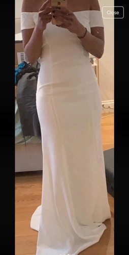 Bridal white dress - white, rime