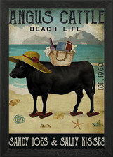 Angus Cattle Framed Wall Art