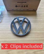 Genuine Volkswagen front VW Grille Badge Chrome - T25 Golf Caddy Jetta MK1 - NOS