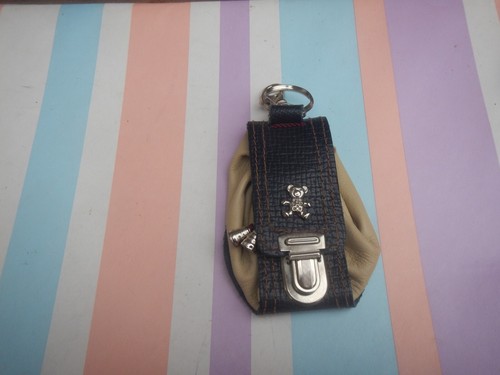 Vintage italian leather - leather, pouch