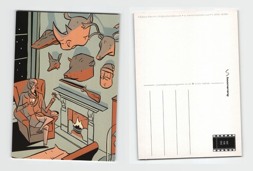 Postcard modern illustration - postcard,