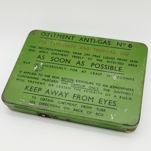 Ww2 anti gas ointment tin - ointment,