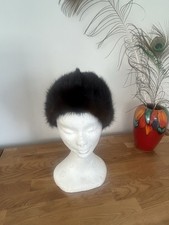 Ladies Brown Fur Winter Hat